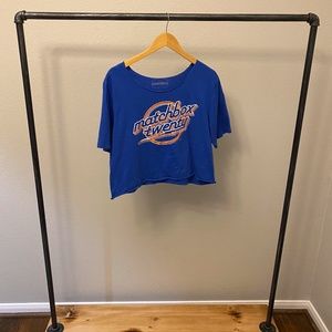 Matchbox Twenty concert T-shirt- Cropped, Wide neck